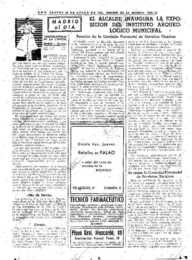 ABC MADRID 12-01-1961 página 43
