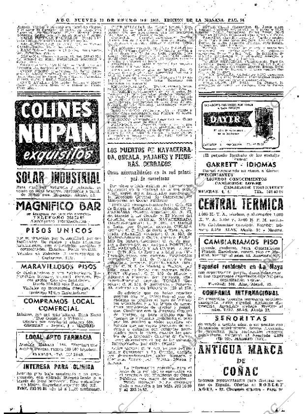 ABC MADRID 12-01-1961 página 54