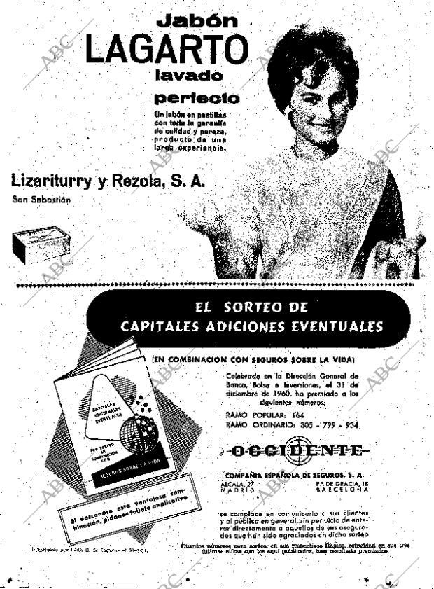 ABC MADRID 13-01-1961 página 14