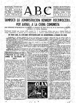 ABC MADRID 13-01-1961 página 15