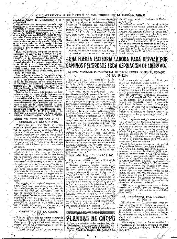 ABC MADRID 13-01-1961 página 16