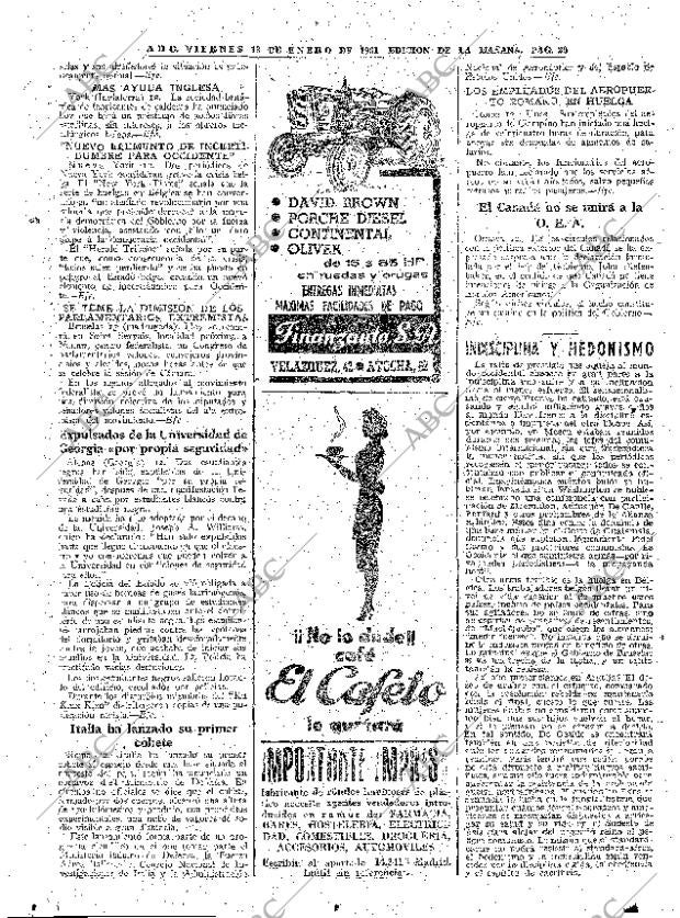 ABC MADRID 13-01-1961 página 20