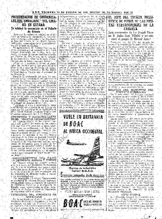 ABC MADRID 13-01-1961 página 25
