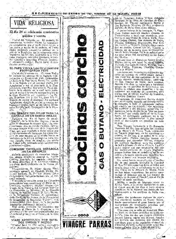 ABC MADRID 13-01-1961 página 28