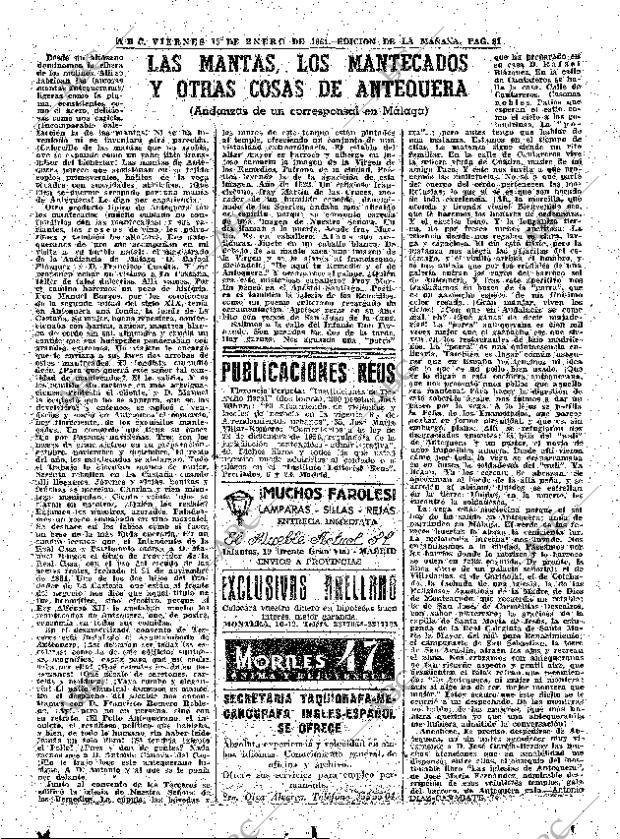 ABC MADRID 13-01-1961 página 31