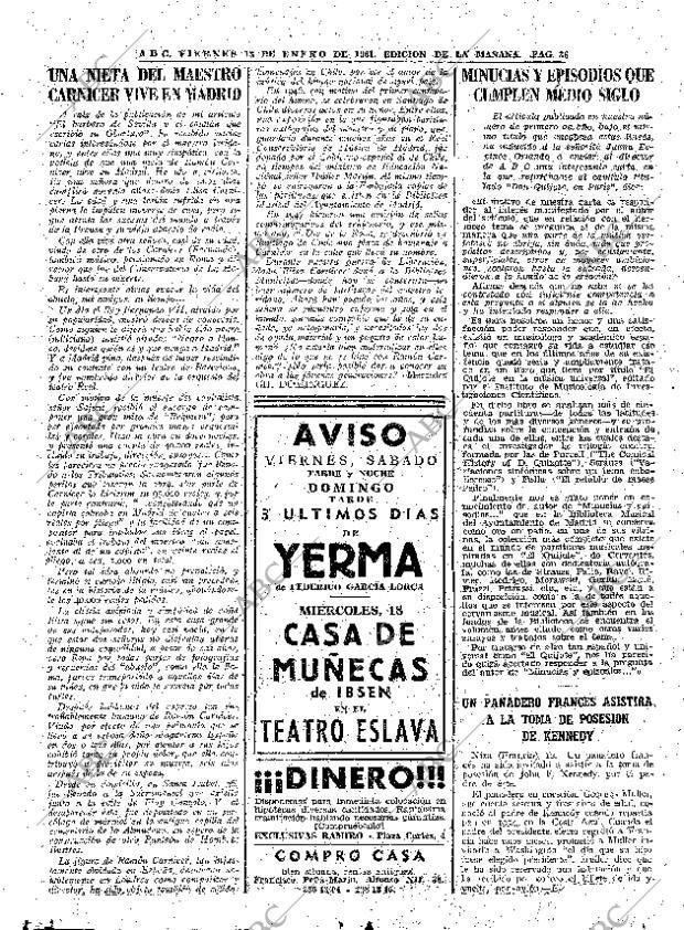 ABC MADRID 13-01-1961 página 36