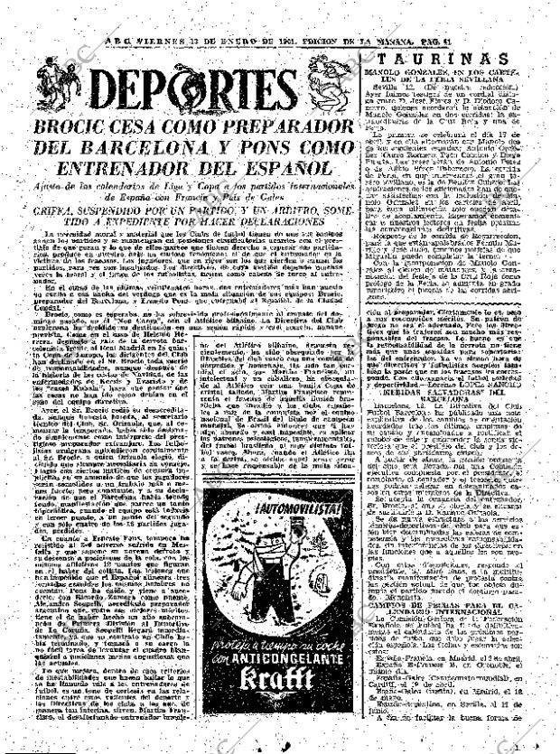 ABC MADRID 13-01-1961 página 41