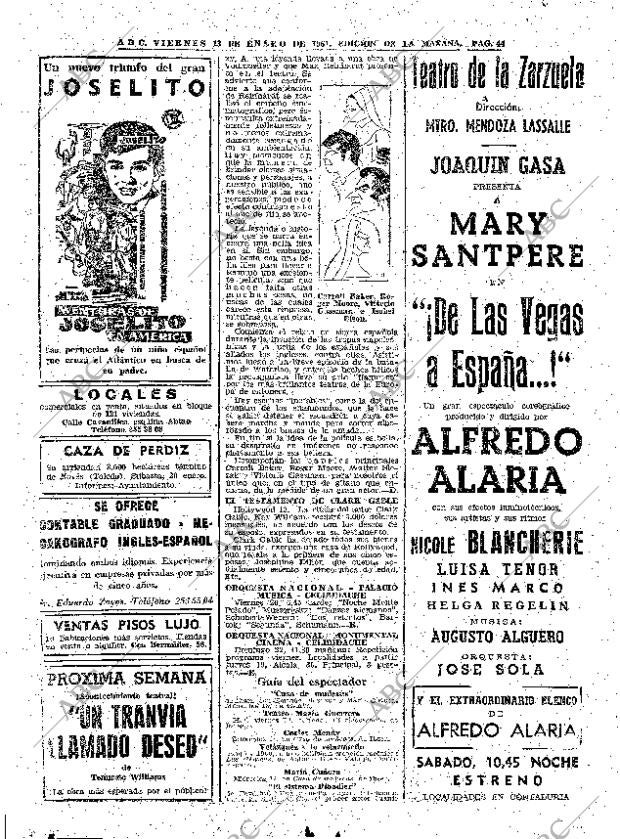 ABC MADRID 13-01-1961 página 44