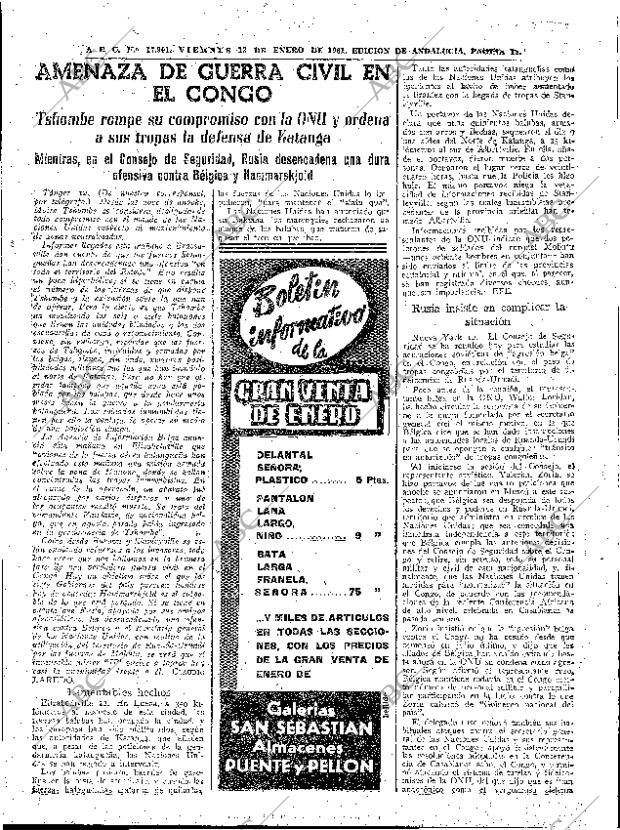 ABC SEVILLA 13-01-1961 página 13