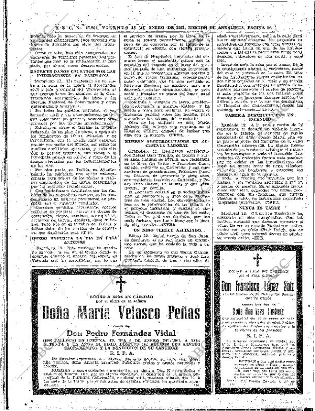 ABC SEVILLA 13-01-1961 página 26