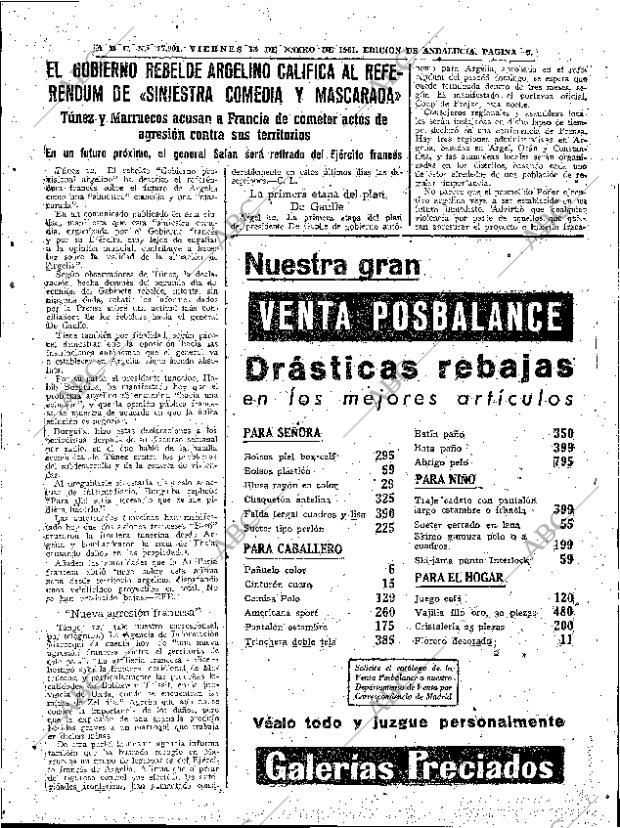 ABC SEVILLA 13-01-1961 página 9