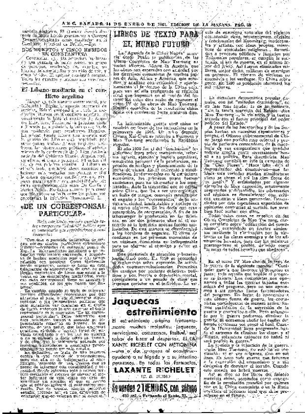 ABC MADRID 14-01-1961 página 32