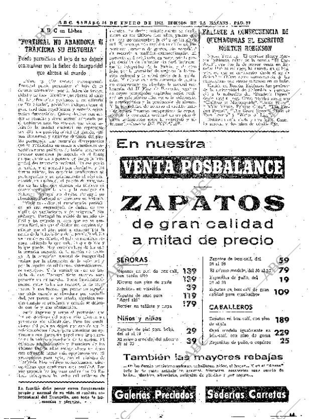 ABC MADRID 14-01-1961 página 37