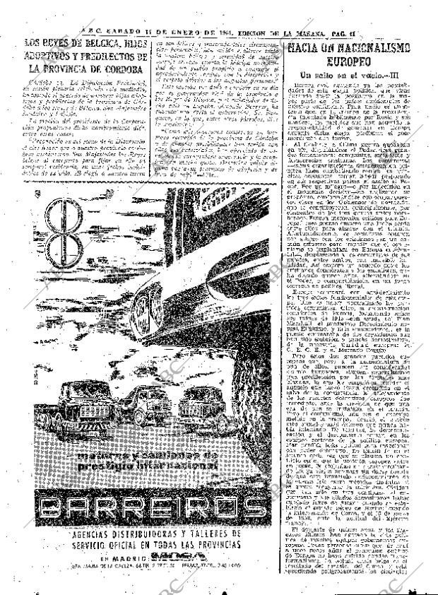 ABC MADRID 14-01-1961 página 41