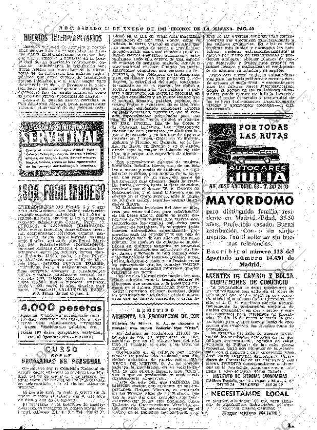 ABC MADRID 14-01-1961 página 50