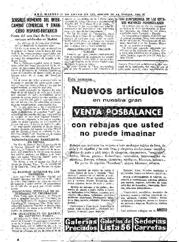 ABC MADRID 17-01-1961 página 37