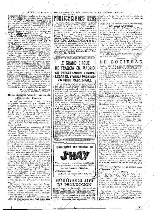 ABC MADRID 17-01-1961 página 42