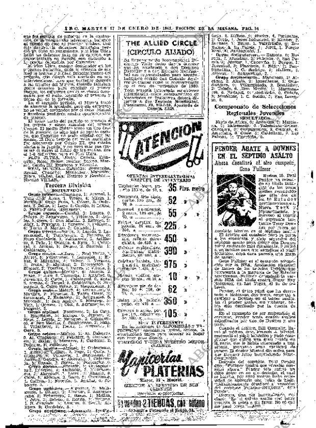 ABC MADRID 17-01-1961 página 54