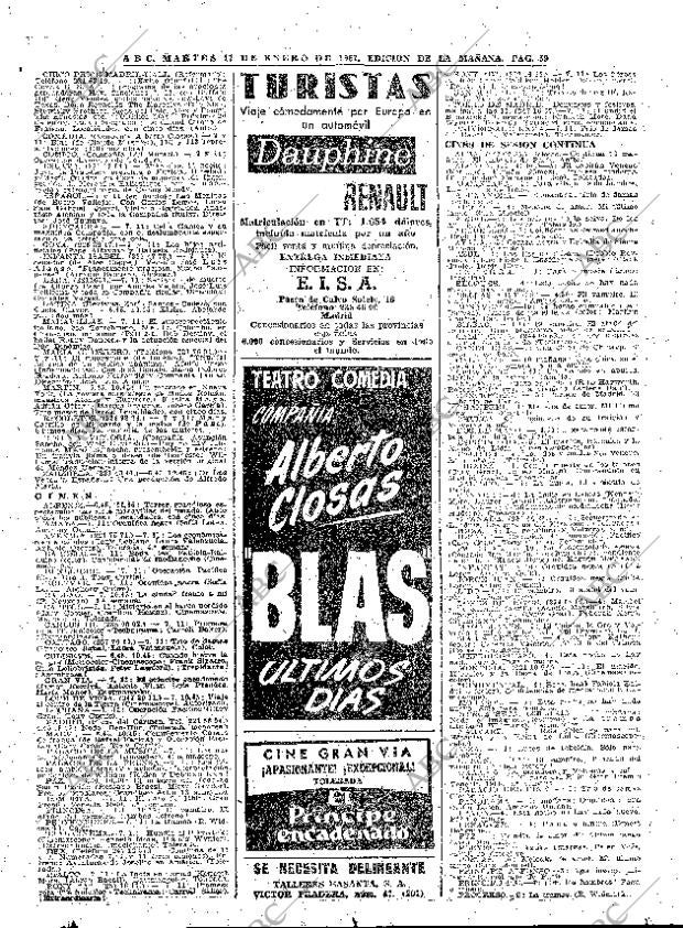 ABC MADRID 17-01-1961 página 59