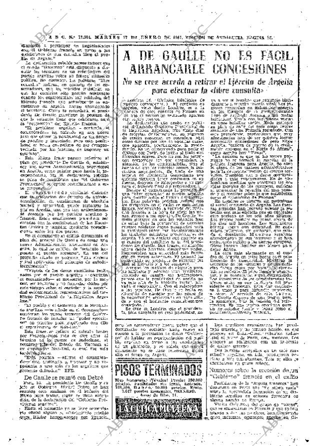 ABC SEVILLA 17-01-1961 página 16