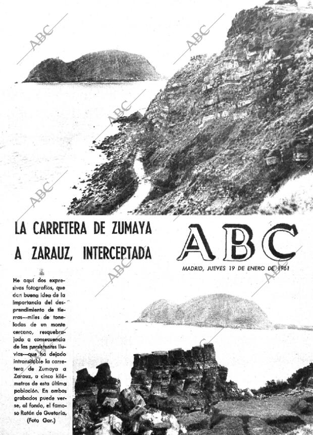 ABC MADRID 19-01-1961 página 1