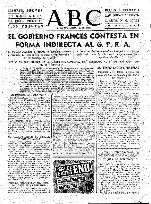 ABC MADRID 19-01-1961 página 31