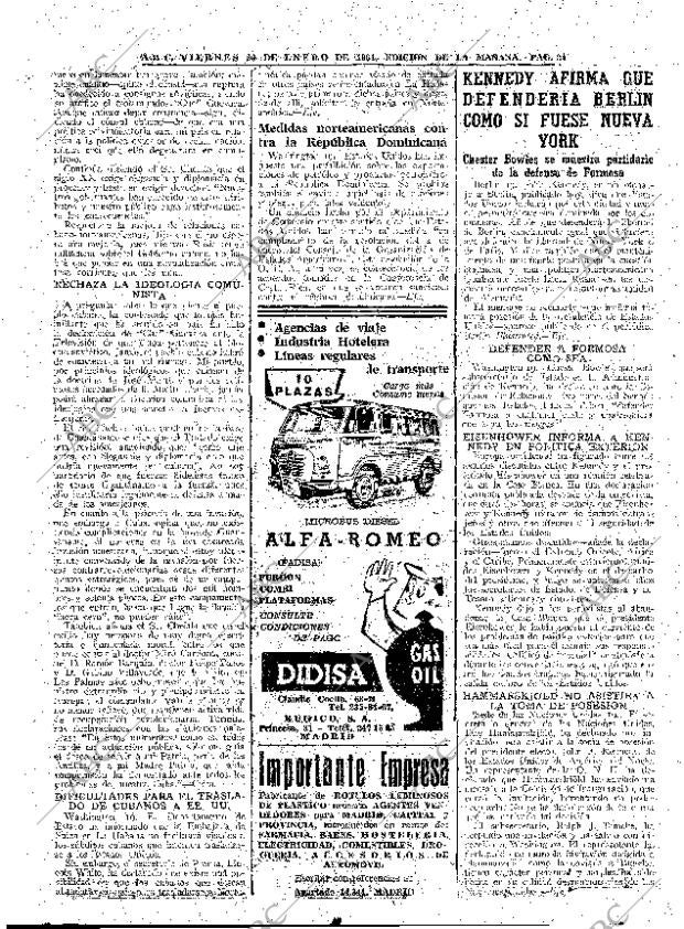 ABC MADRID 20-01-1961 página 24