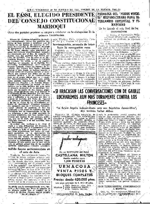 ABC MADRID 20-01-1961 página 25