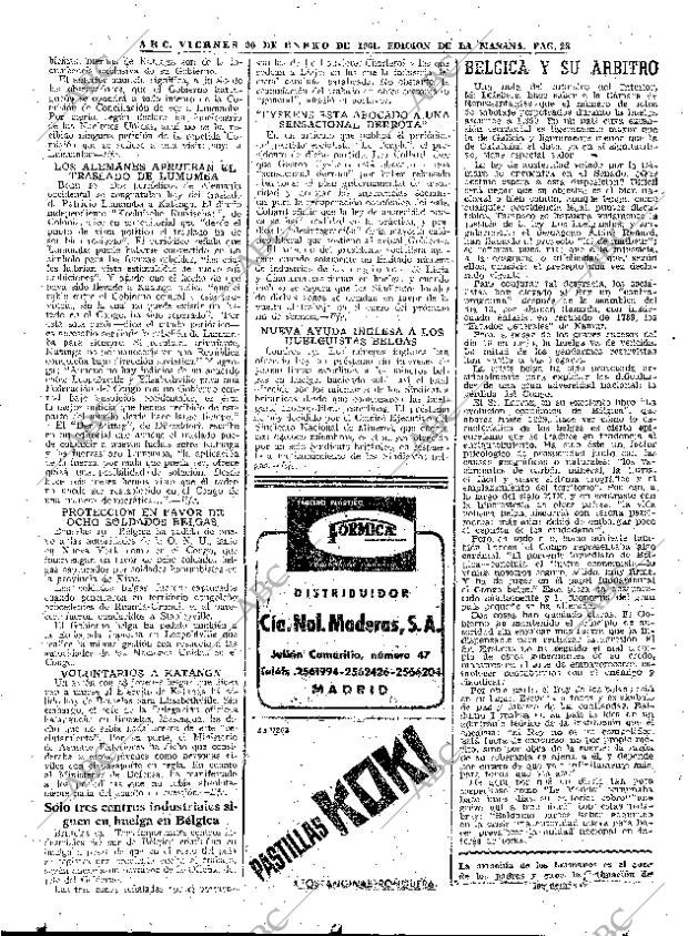 ABC MADRID 20-01-1961 página 28