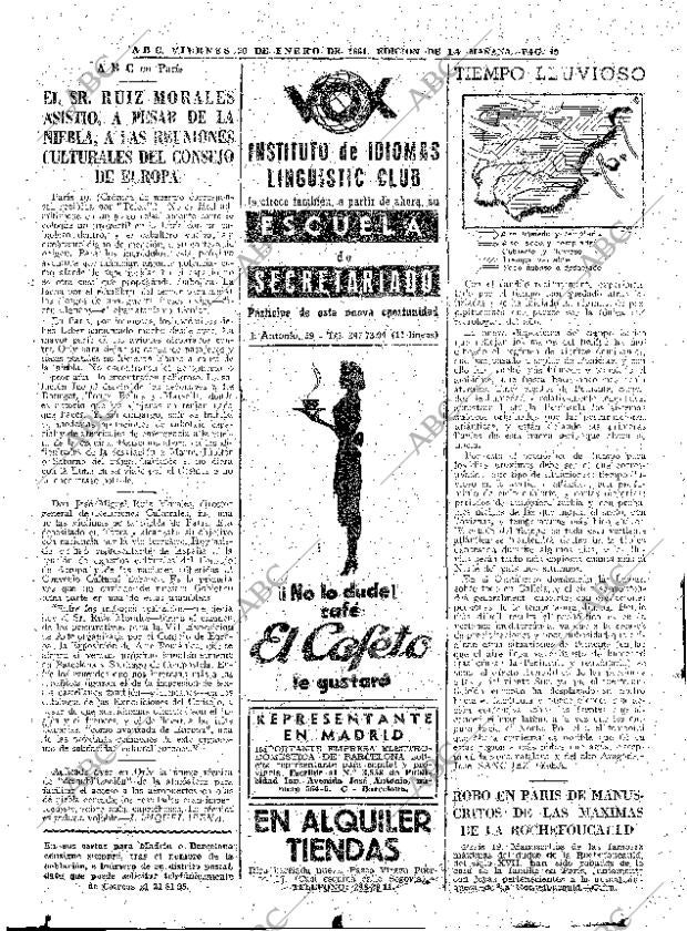 ABC MADRID 20-01-1961 página 40
