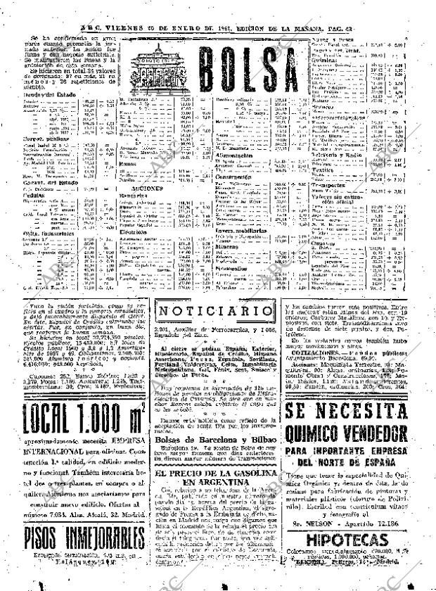 ABC MADRID 20-01-1961 página 43