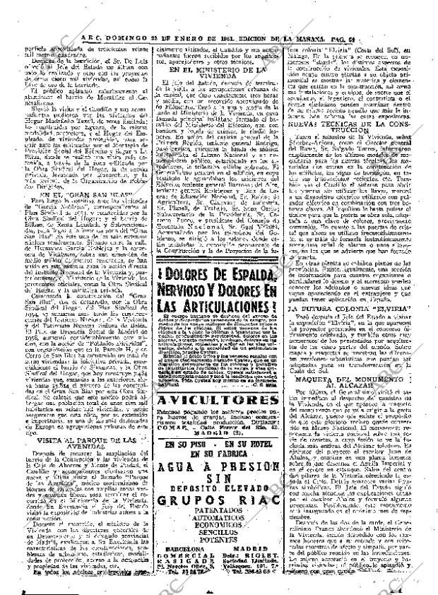 ABC MADRID 22-01-1961 página 64