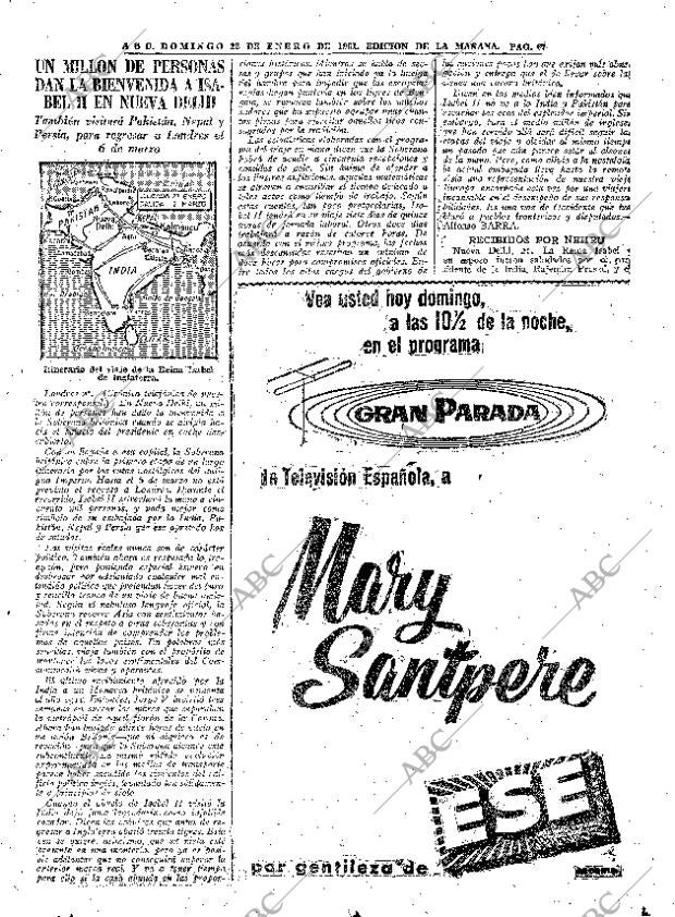 ABC MADRID 22-01-1961 página 67