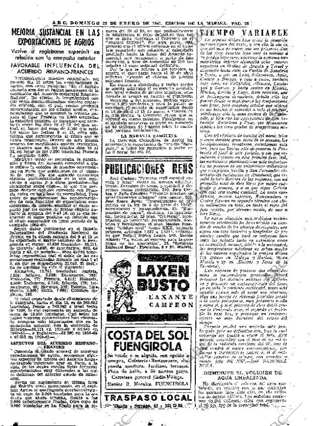 ABC MADRID 22-01-1961 página 78