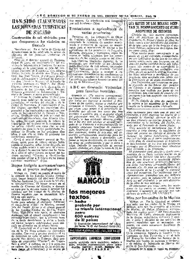 ABC MADRID 22-01-1961 página 79