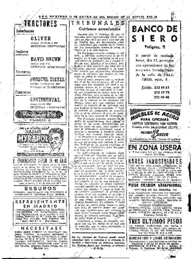 ABC MADRID 22-01-1961 página 84