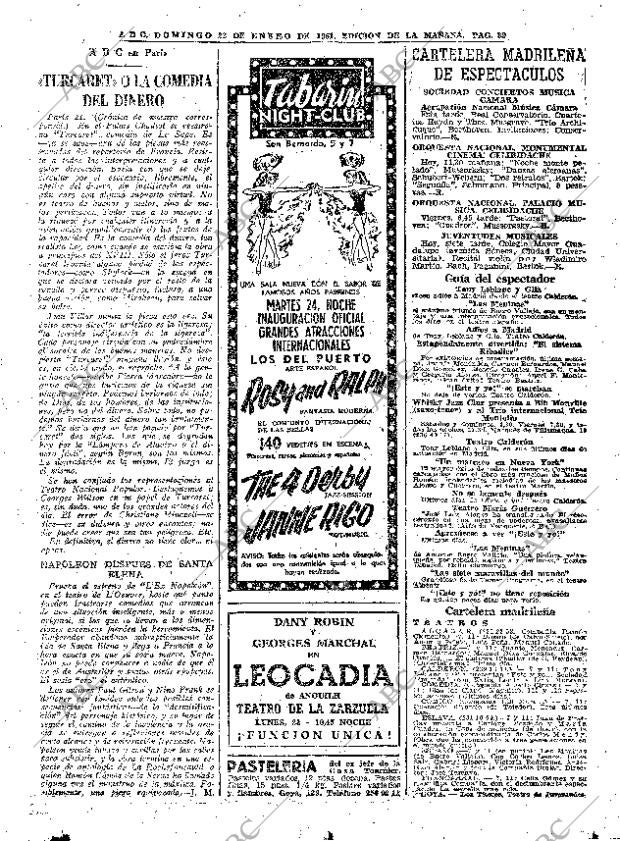 ABC MADRID 22-01-1961 página 89