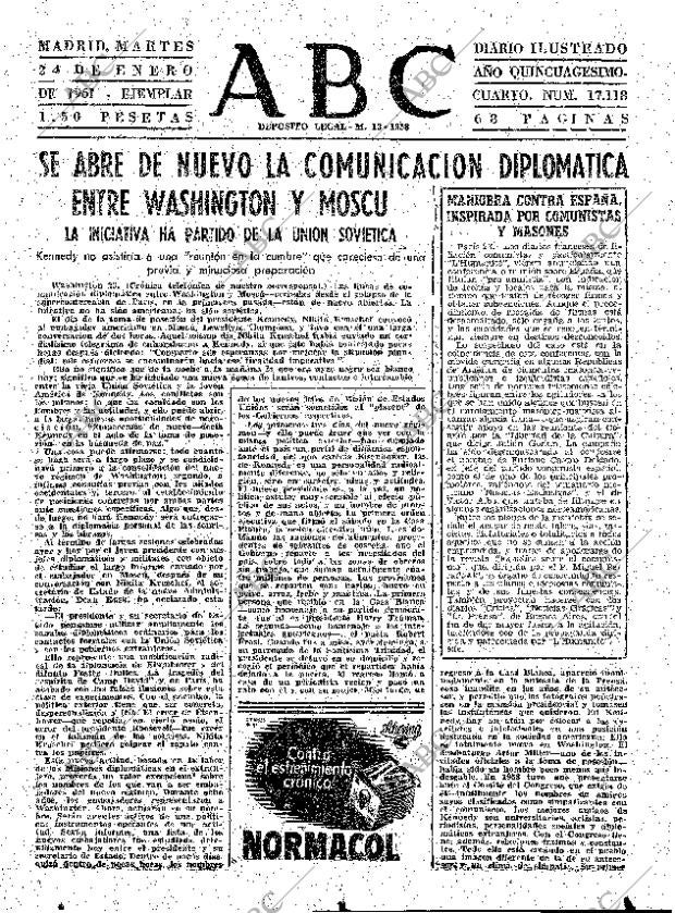 ABC MADRID 24-01-1961 página 23