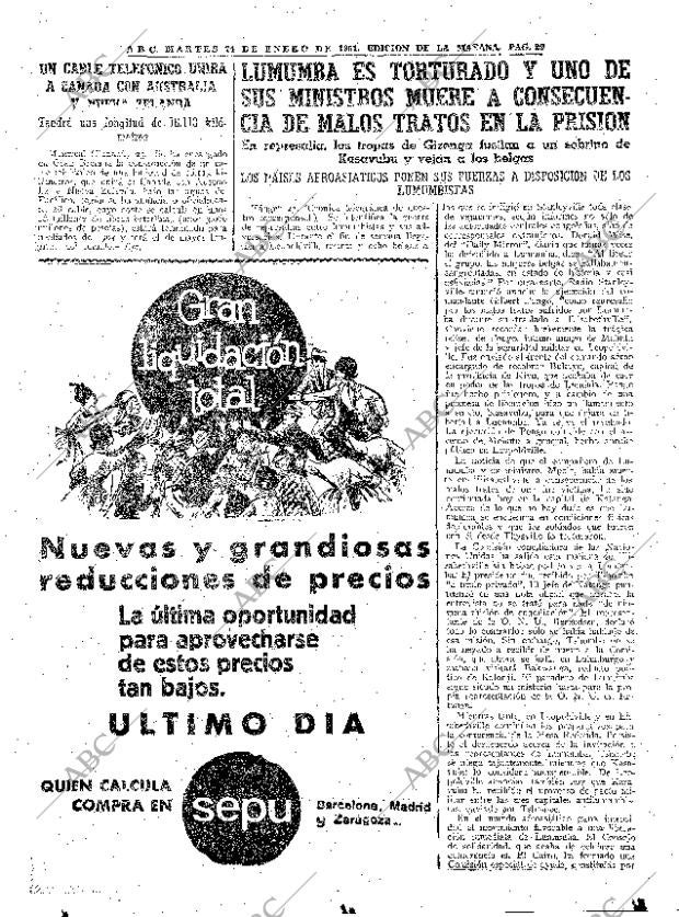 ABC MADRID 24-01-1961 página 29