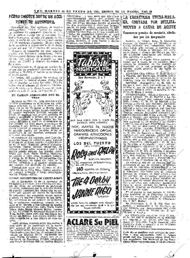 ABC MADRID 24-01-1961 página 38
