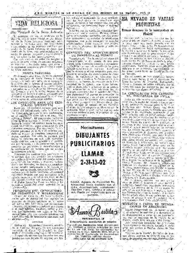 ABC MADRID 24-01-1961 página 42