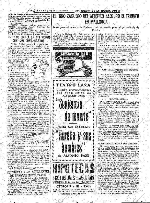 ABC MADRID 24-01-1961 página 45