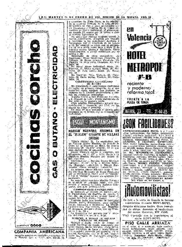 ABC MADRID 24-01-1961 página 48