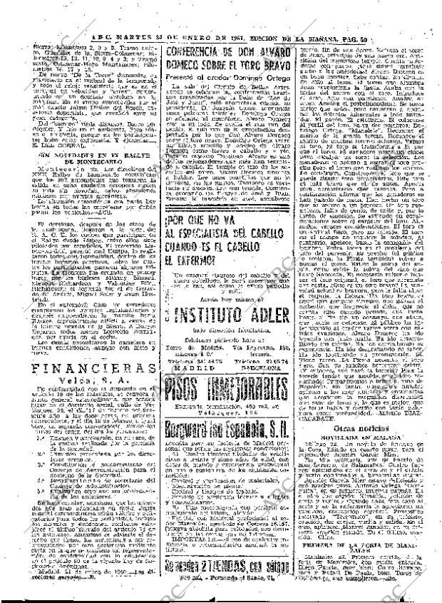 ABC MADRID 24-01-1961 página 50