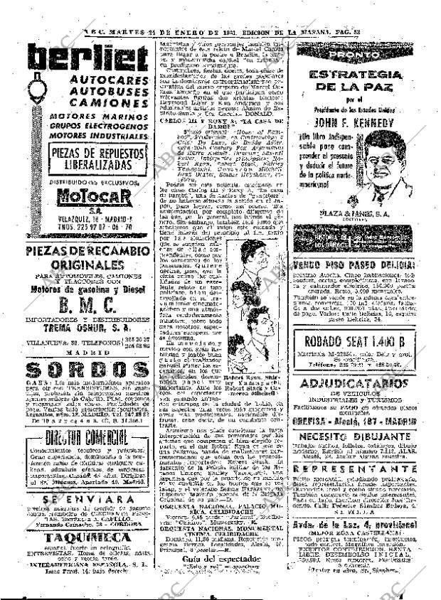 ABC MADRID 24-01-1961 página 52