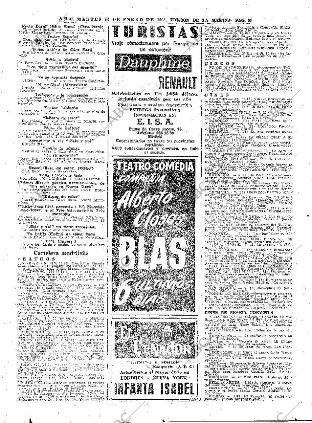 ABC MADRID 24-01-1961 página 53
