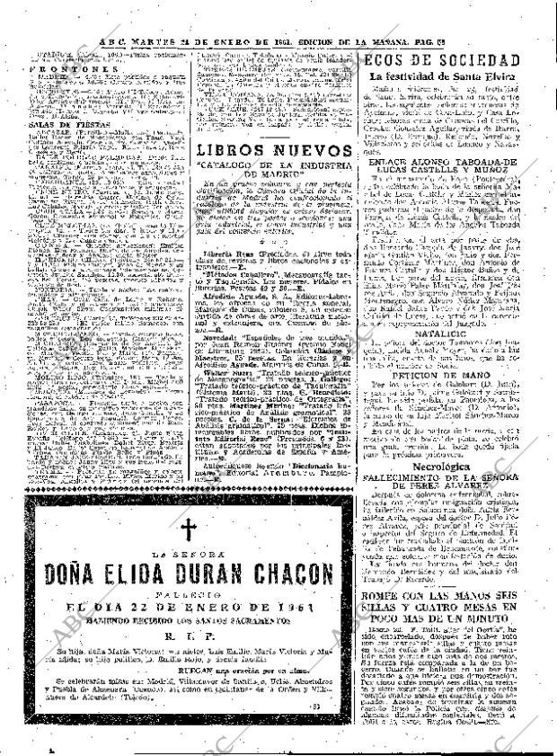 ABC MADRID 24-01-1961 página 55
