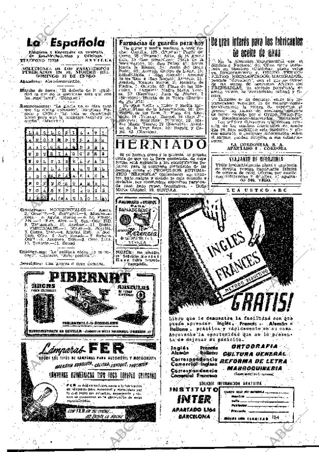 ABC SEVILLA 24-01-1961 página 43