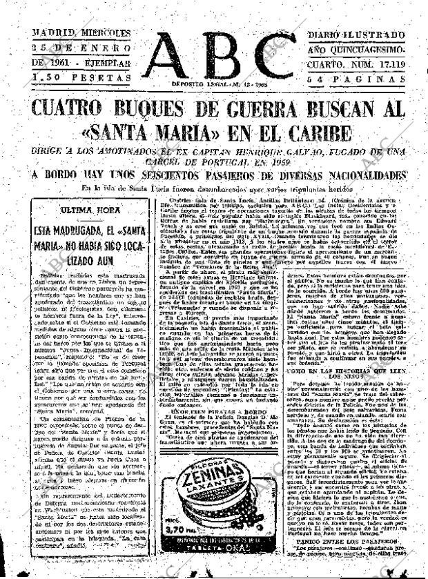 ABC MADRID 25-01-1961 página 23