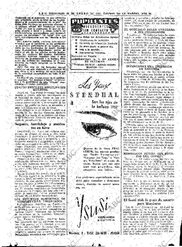 ABC MADRID 25-01-1961 página 30